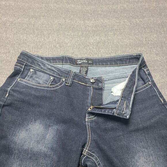 Sizzle Womens Jeans 9 Slim Cowgirl Festival Stretch Boho Party Denim Pants - Picture 4 of 8